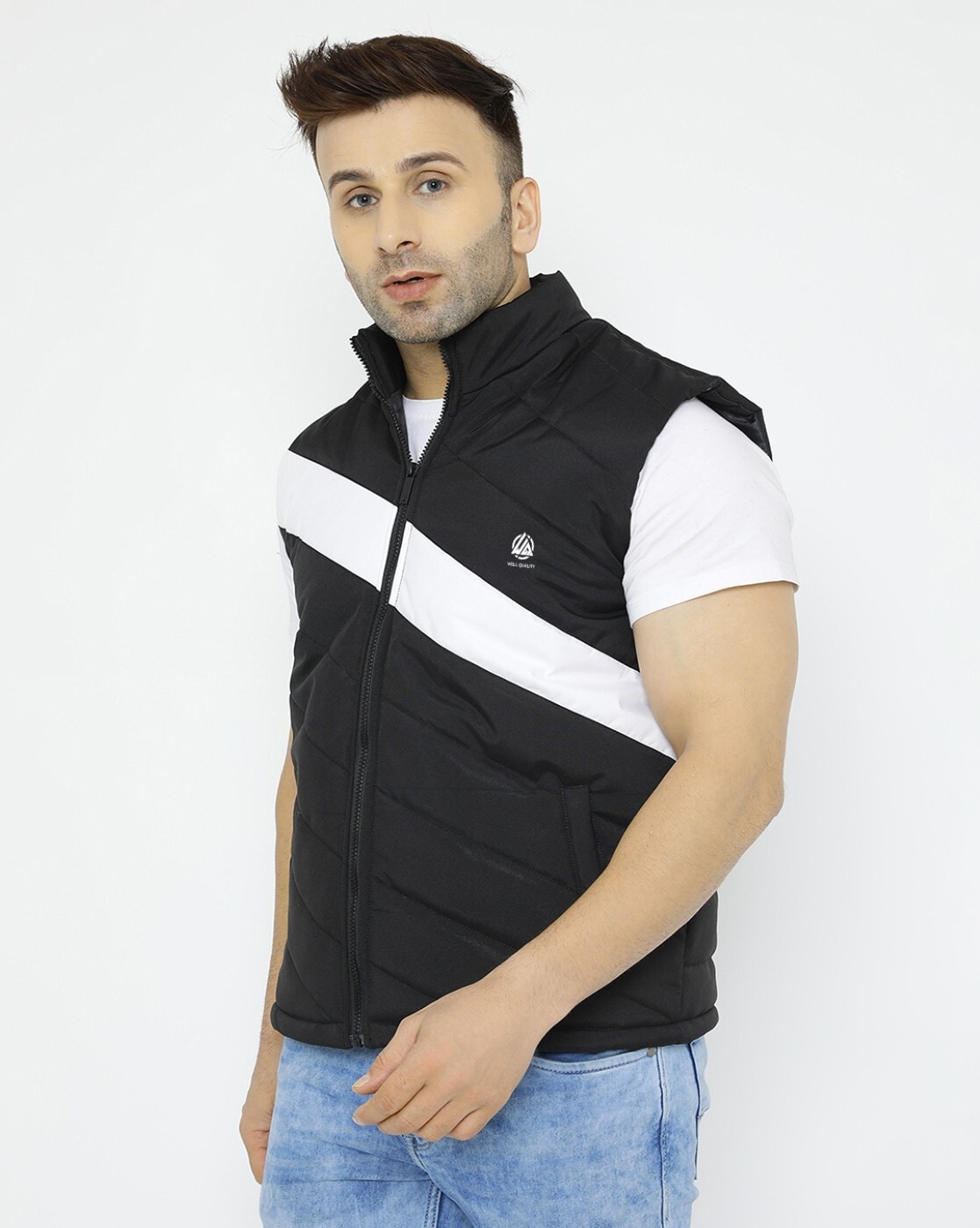 LOUIS PHILIPPE Half Sleeve Solid Men Jacket - Buy Black Solid LOUIS  PHILIPPE Half Sleeve Solid Men Jacket Online at Best Prices in India |  Flipkart.com