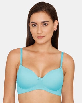 Buy THE BLAZZE Women's Sky Blue Basic Sexy Solid Strappy Lycra Sleeveless  Non-Padded Camisole Bandeau Bralette Tube Top Online at Best Prices in  India - JioMart.