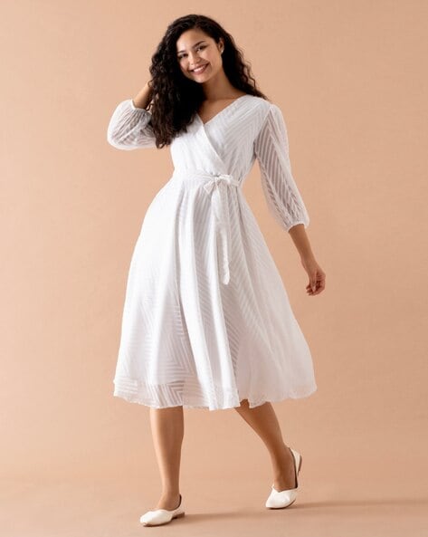 Buy White Dresses for Women by AASK Online