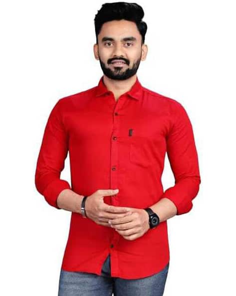Buy Red Shirts for Men by Ikg Denim Online