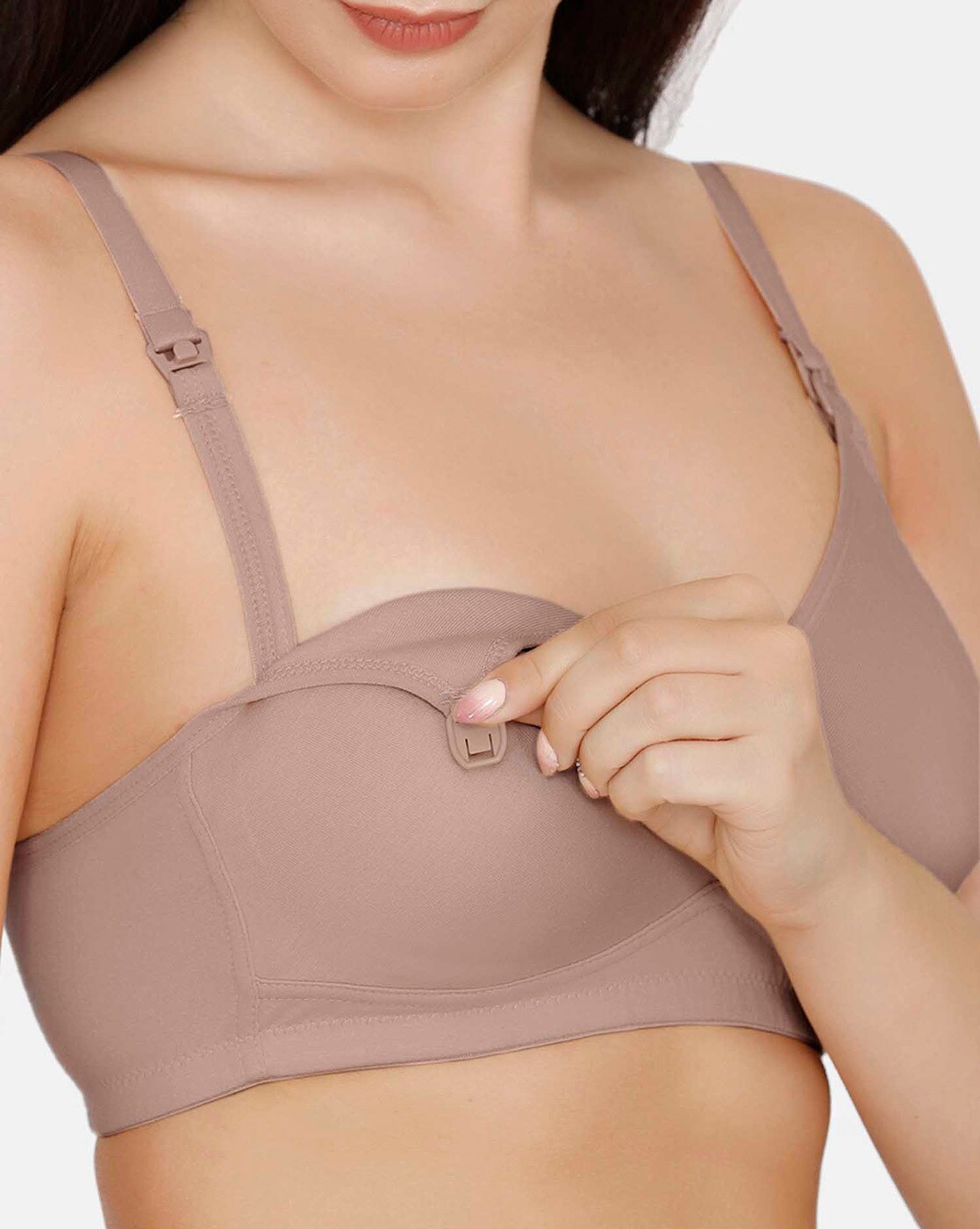 Non-Wired Nursing Bra with Adjustable Straps