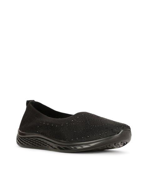 Bata Women Embellished Ballerinas with Flat Heels