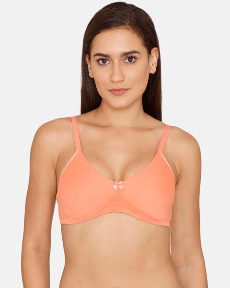 Buy Zivame Fashion Padded Non Wired 3/4th Coverage T-Shirt Bra