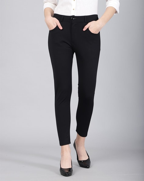 Buy Allen Solly Women Cream Slim fit Regular pants Online at Low Prices in  India - Paytmmall.com