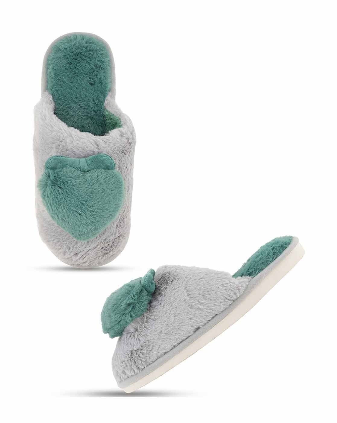 Ugg grey fluffy online slippers