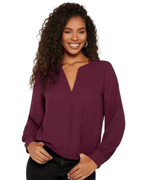 tops for women purple