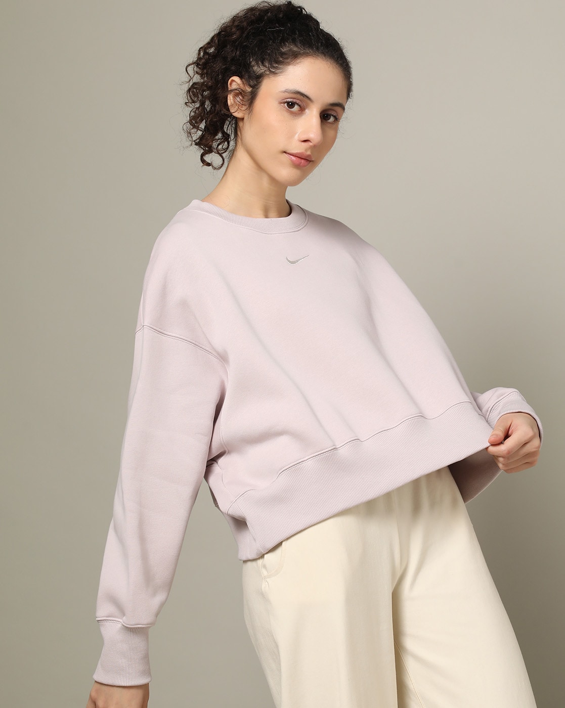 Nike foundation crew store sweatshirt pink