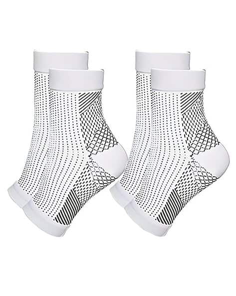 USOXO Pack of 2 Striped Ankle-Length Socks