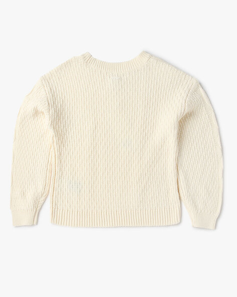 Buy Off White Sweaters Cardigans for Girls by Gap Kids Online Ajio