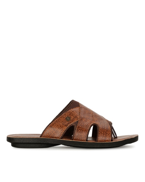 Buy Bata Solid Brown Sandals Online