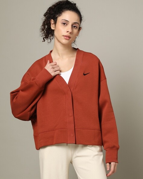 Buy Rust Sweaters & Cardigans for Women by NIKE Online | Ajio.com