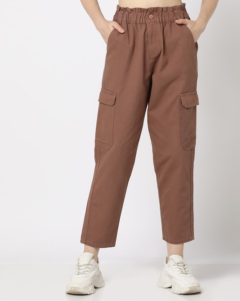 fartey Lightning Deals of Today Wide Leg Pants for Women 2023 High Paperbag  Waist Solid Color Slim Trousers with Waist Tie Pockets Lounge Vacation Work  Pants - Walmart.com
