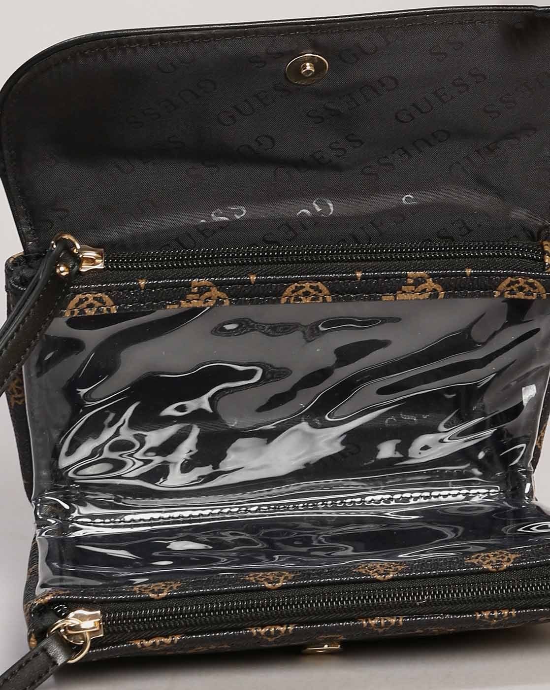 NEW GUESS Women's Black Patent Quilted Large Shoulder Bag Handbag Purse  Clutch | eBay