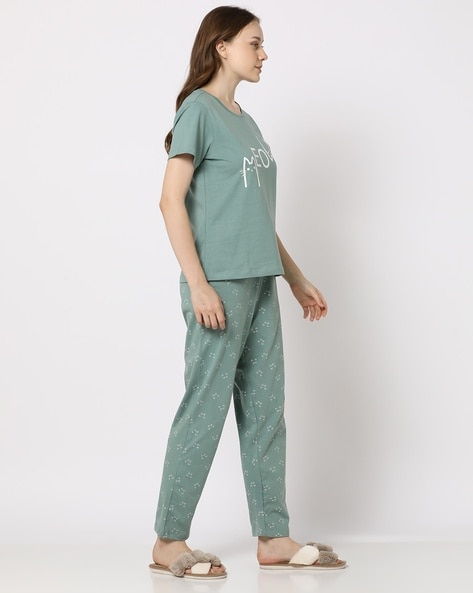 Buy Grey Night&LoungeWearSets for Women by Fig Online