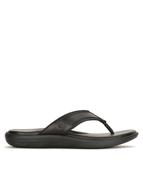 Buy Men's Flip-Flops, Thongs Sandals Durable Comfort Slippers for Beach,  Black, 9 at Amazon.in