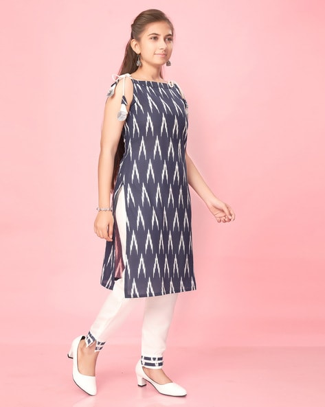 Buy Navy blue Kurtas Kurtis for Girls by MUHURATAM Online Ajio