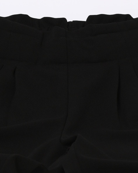 Pack of 2 Black Trousers Women, Plain Formal Ladies Work Trousers, Navy  Nurse Scrubs, Pull on Elasticated Waist Trousers for Women UK(Black,10-S) :  Amazon.co.uk: Fashion