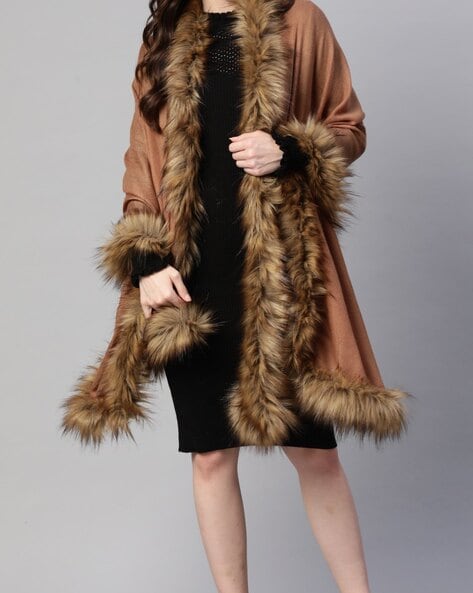 Fur shawl best sale