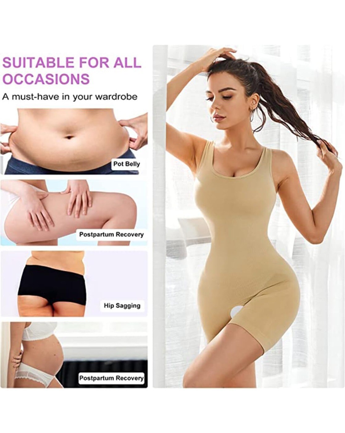 Buy ASTOUND Half Body Shaper-Type-289 Beige Online at Best Prices in India  - JioMart.