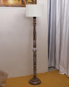 devansh Wooden Lamp Stand with Shade-picture-41