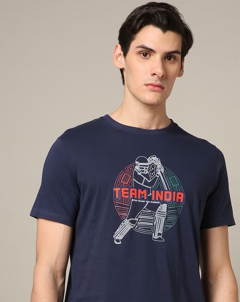 Men Graphic Print Crew-Neck T-Shirt