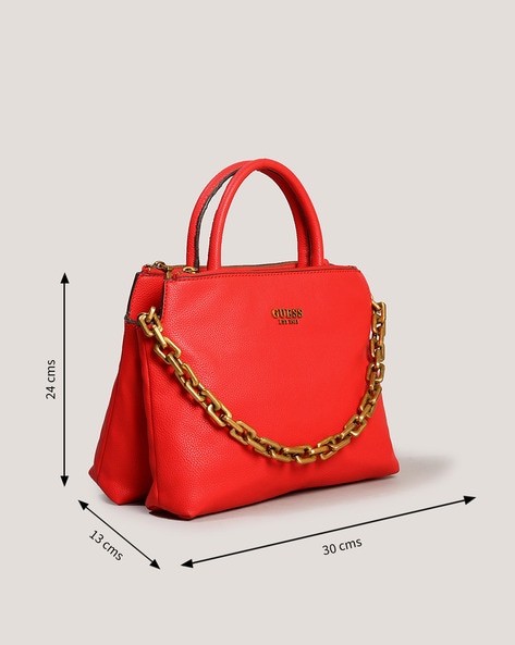 Buy GUESS PU Zipper Closure Womens Casual Tote Handbag | Shoppers Stop