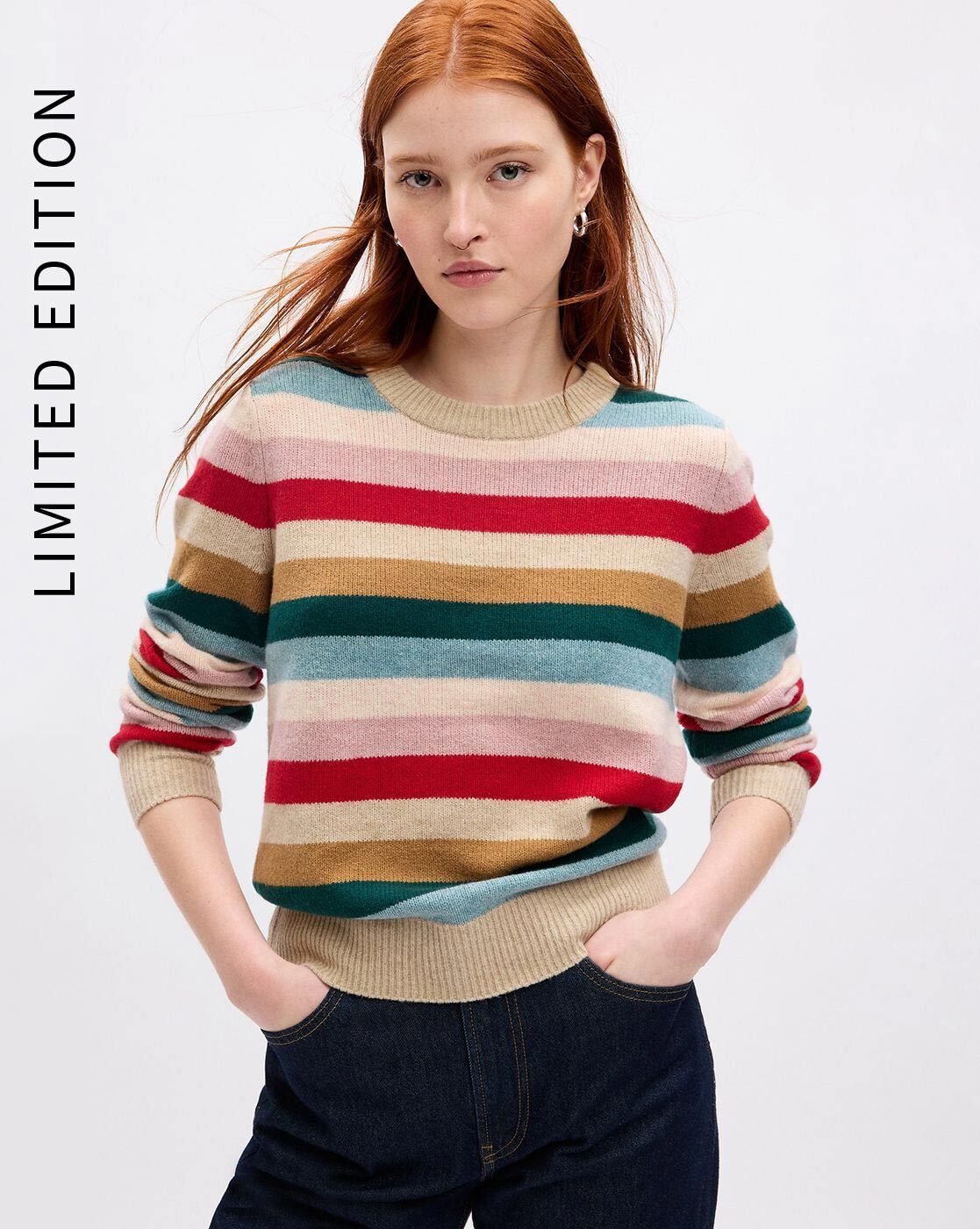 Gap side deals stripe sweater