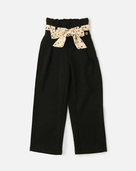 Buy Black Trousers Pants for Girls by R&B Online