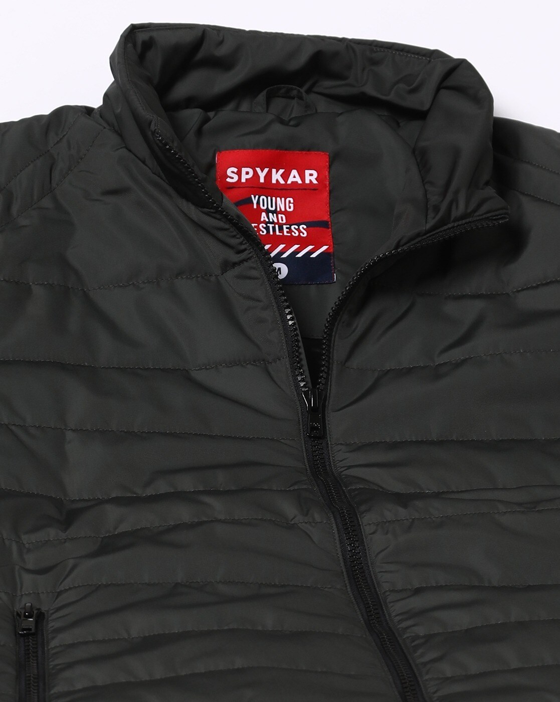 Spykar Black Solid Casual Jacket - Buy Spykar Black Solid Casual Jacket  online in India