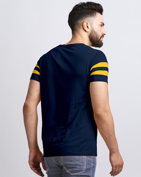 Buy Navy Blue Tshirts for Men by AUSK Online