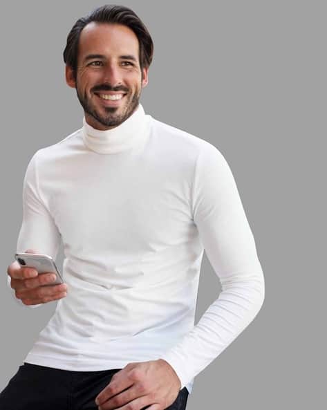 Turtle-Neck Regular-Fit T-shirt