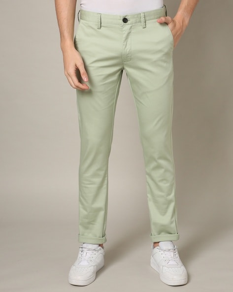 Buy INDIAN TERRAIN Printed Cotton Slim Fit Men's Casual Trousers | Shoppers  Stop