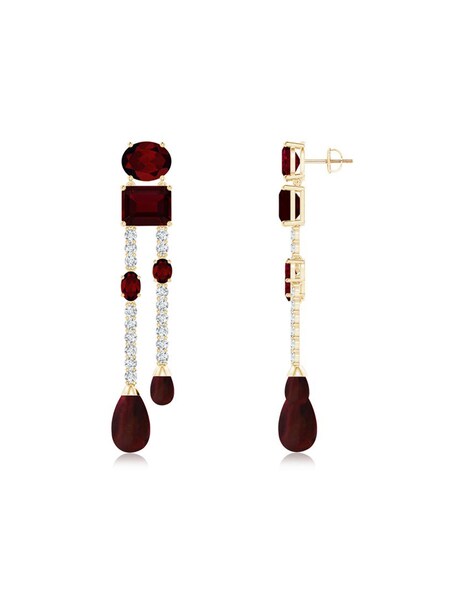 Femme Jam 925 Sterling Silver Natural Garnet Gemstone Dangler Drop Earrings  for Women Platinum Garnet Drop Earring Price in India - Buy Femme Jam 925  Sterling Silver Natural Garnet Gemstone Dangler Drop