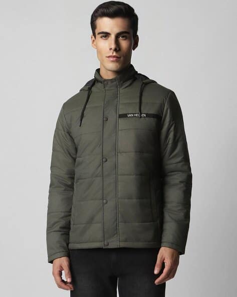 Men Regular Fit Puffer Jacket