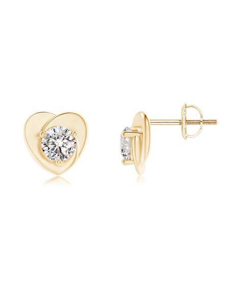 Diamond Flower Earrings | 18K Gold Stud Earrings | Noemie – Noémie