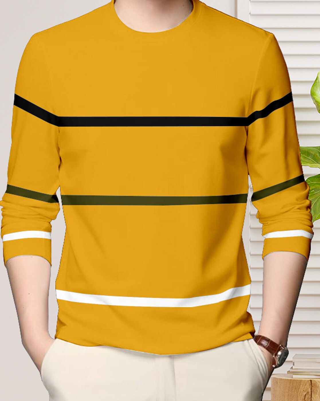 black and white striped t shirt flipkart