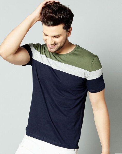Buy Navy Blue Tshirts for Men by AUSK Online