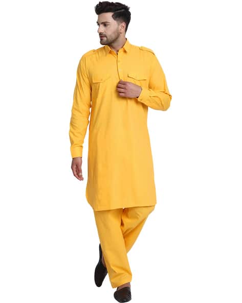 SKAVIJ Kurta Pyjama Set with Flap Pockets