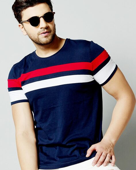 Buy Navy Tshirts for Men by AUSK Online