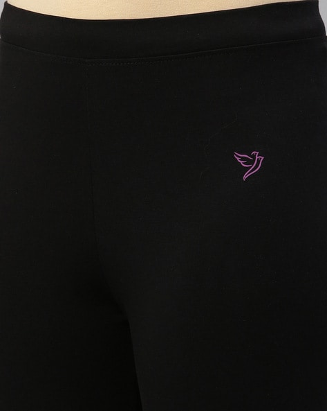 Buy Twinbirds Women's Cotton Leggings -Carbon Black(Colors May Vary) at