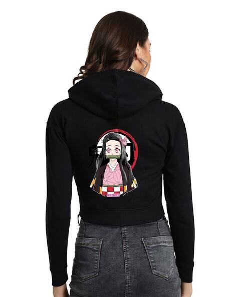 Eck Moda Women Graphic Print Regular Fit Hooded Sweatshirt