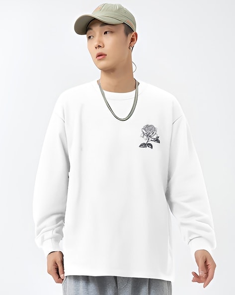 Oversized crew store neck men