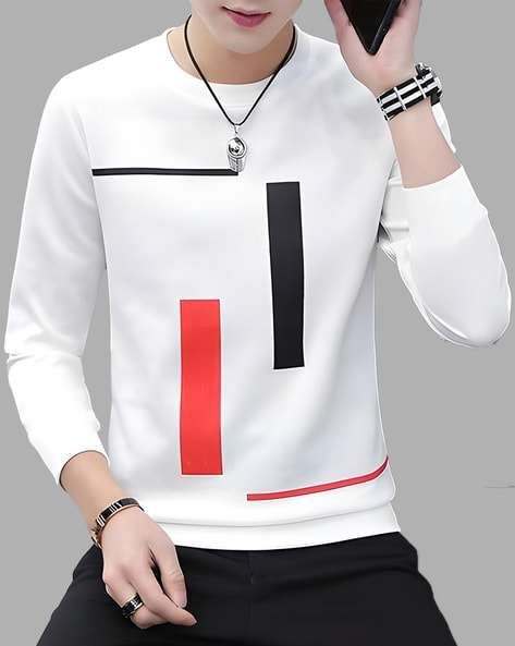 T shirt for shop men white colour