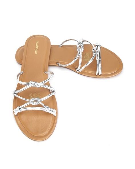 Buy Silver Flat Sandals for Women by ALLEN SOLLY Online Ajio