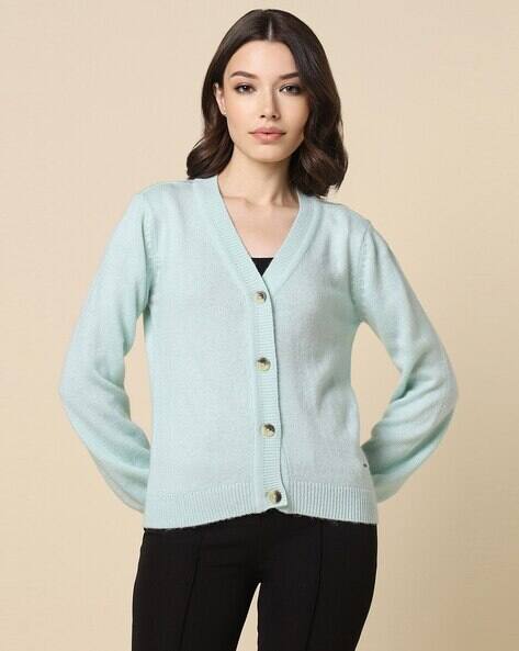 Buy Blue Sweaters & Cardigans for Women by ALLEN SOLLY Online 