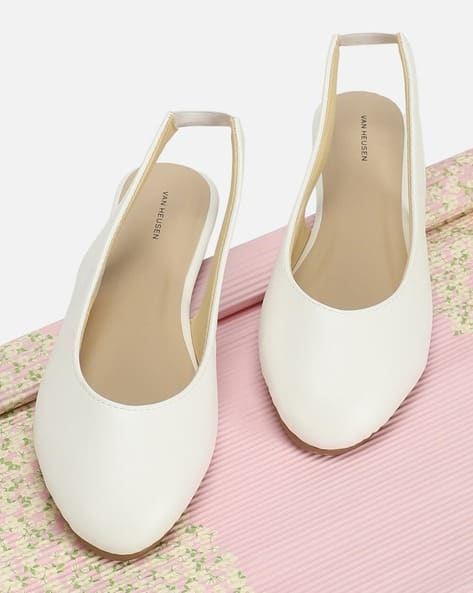 Women Round-Toe Slingback Flat Shoes