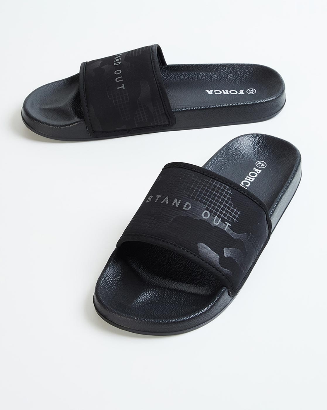 Buy Black Flip Flop Slippers for Men by Forca by Lifestyle