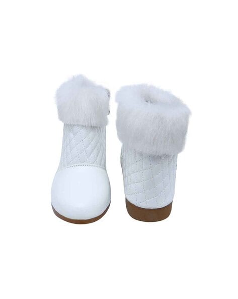 White boots for hot sale little girls