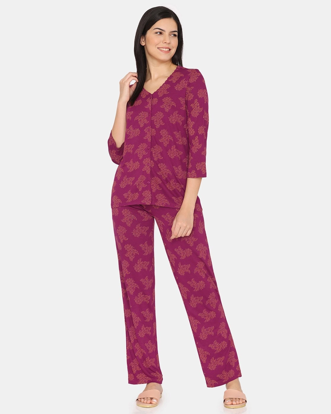 Buy Purple Night&LoungeWearSets for Women by Zivame Online