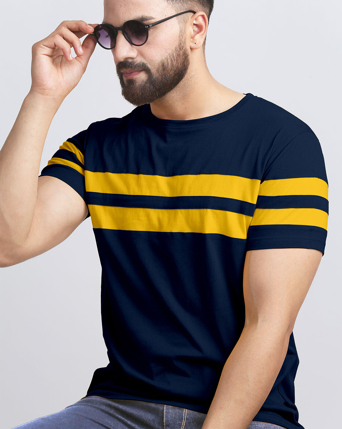 Buy Navy Tshirts for Men by AUSK Online